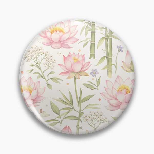 Aperçu de l'œuvre Jardin zen : bambou et lotus rose créée et vendue par Delfyn Studios.