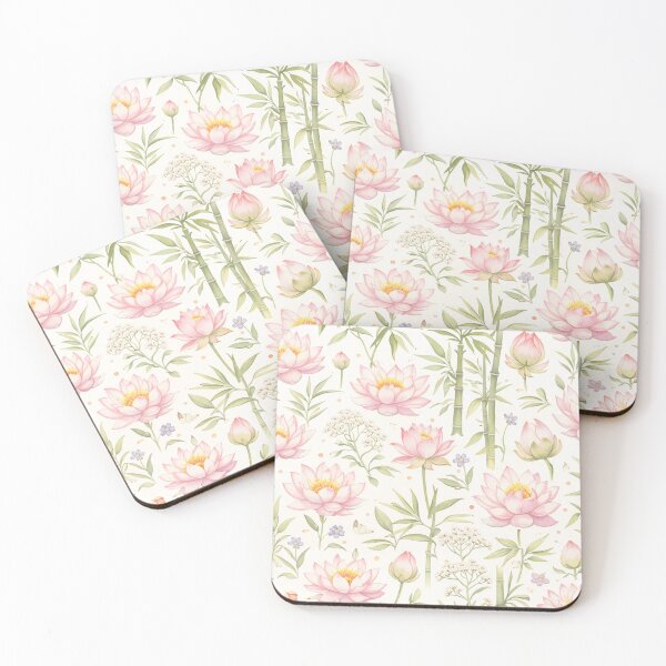 Item preview, Zen Garden: Bamboo and Blush Lotus designed and sold by Delfyn Studios.