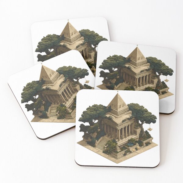 Item preview, Pyramid Egypt Illustrations Blending Nature Humanity Imagination Design designed and sold by ART ATTACK ZONE.