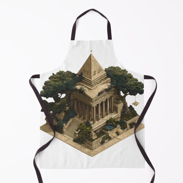 Item preview, Pyramid Egypt Illustrations Blending Nature Humanity Imagination Design designed and sold by ART ATTACK ZONE.