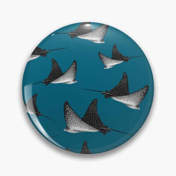 Item preview, Spotted Eagle Ray Pattern - Teal designed and sold by WestCoastWoods.