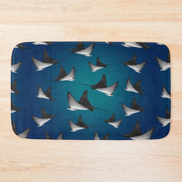 Item preview, Spotted Eagle Ray Pattern - Blue Ocean Background designed and sold by WestCoastWoods.