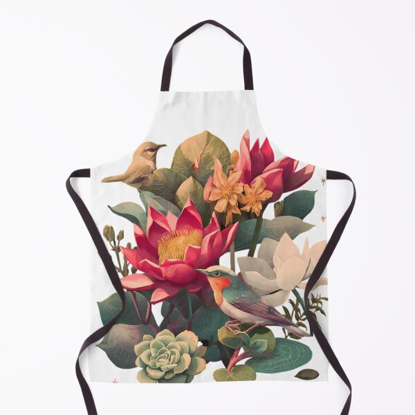 Item preview, Birds Flowers Illustrations Blending Nature Humanity Imagination Design designed and sold by ART ATTACK ZONE.