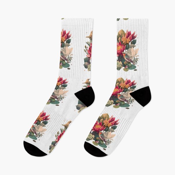 Item preview, Birds Flowers Illustrations Blending Nature Humanity Imagination Design designed and sold by ART ATTACK ZONE.