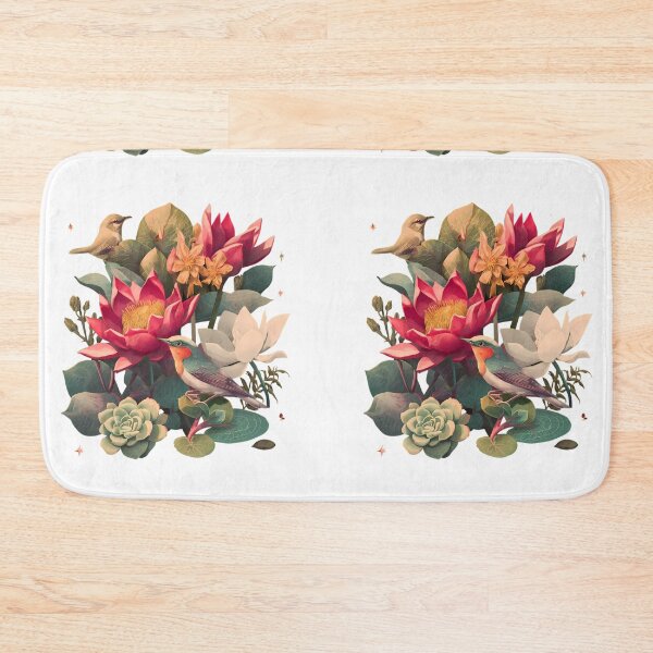 Item preview, Birds Flowers Illustrations Blending Nature Humanity Imagination Design designed and sold by ART ATTACK ZONE.