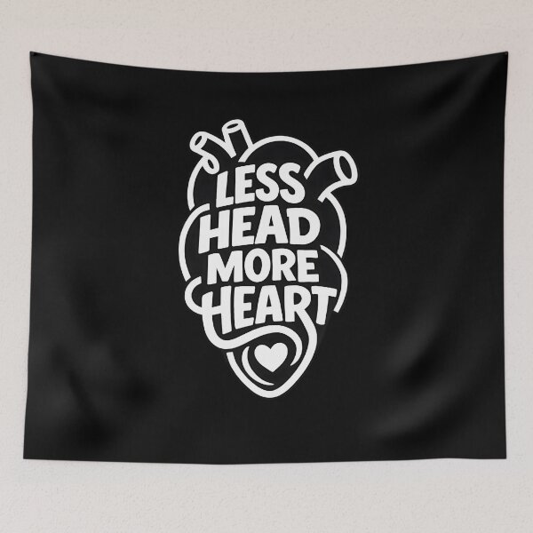 Item preview, Less Head, More Heart designed and sold by CristianoArt.