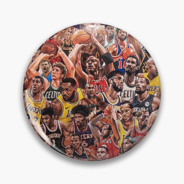 Item preview, Basketball Hall of Fame legends MJ Kobe Lebron Durant Ewing 75 designed and sold by purplehaze8915.