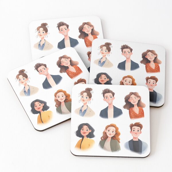 Item preview, People Whimsical Illustrations Blending Nature Humanity Imagination Design designed and sold by ART ATTACK ZONE.