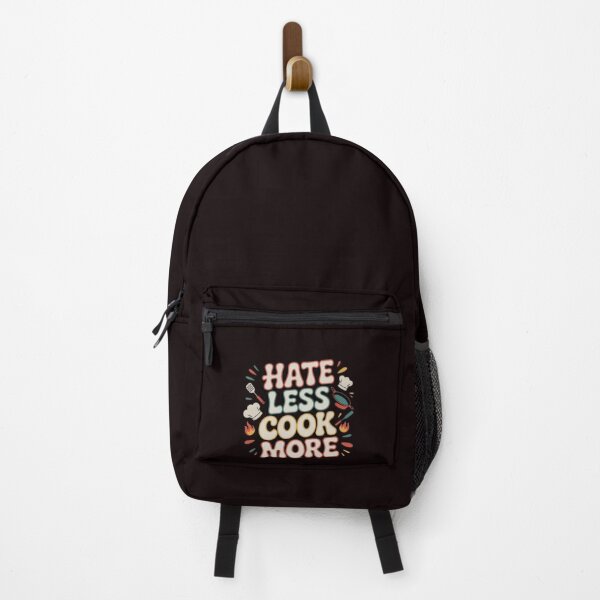 Item preview, Hate Less Cook More Positive Chef Kitchen Humor Quote designed and sold by MagicSD Designs.