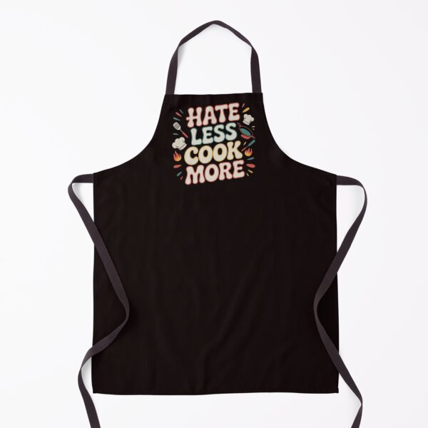 Item preview, Hate Less Cook More Positive Chef Kitchen Humor Quote designed and sold by MagicSD Designs.