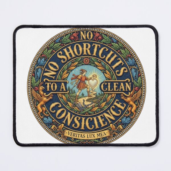 Item preview, NO SHORTCUTS TO A CLEAN CONSCIENCE designed and sold by likbatonboot.