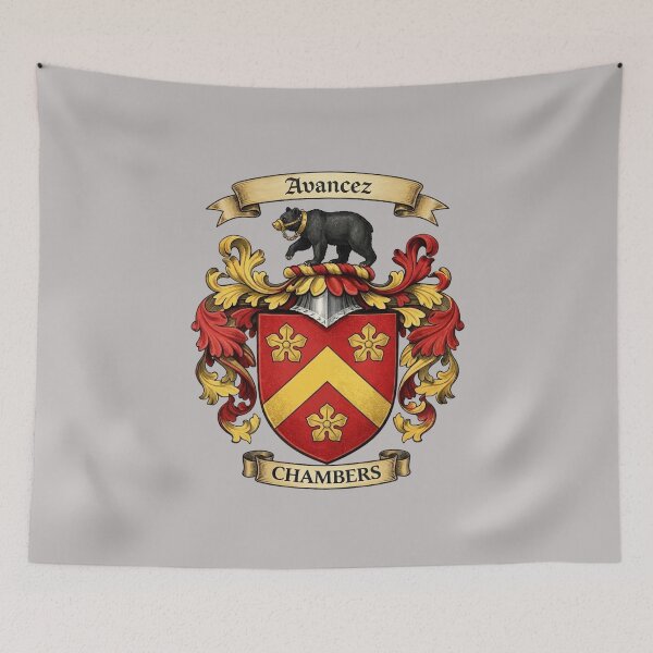 Item preview, The Chambers Family Coat of Arms designed and sold by BagTown Clans.