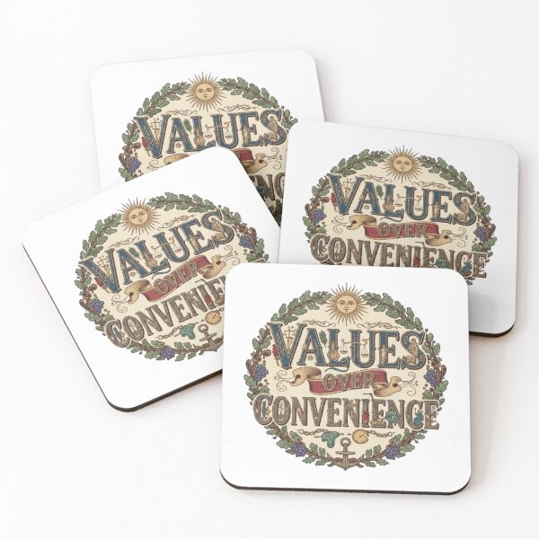 Item preview, VALUES OVER CONVENIENCE designed and sold by likbatonboot.