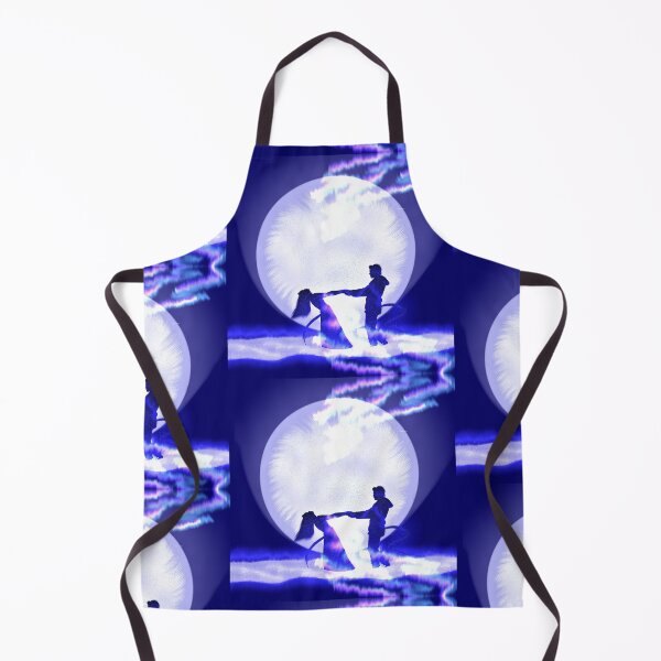 Item preview, Cosmic Moon Love – Galaxy Silhouette Couple Art designed and sold by kerissfantasyart .