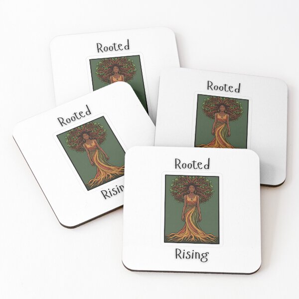 Item preview, Rooted & Rising – Black Woman Growth Empowerment Sticker designed and sold by justgirlietingz.