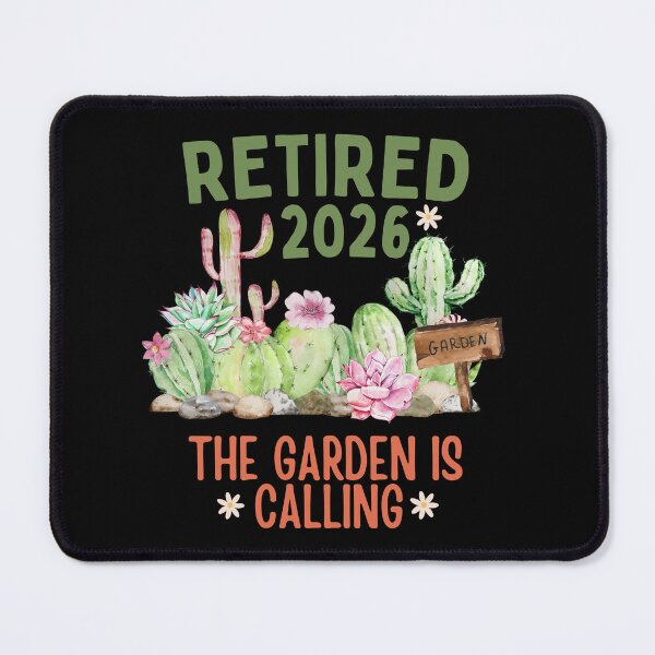 Item preview, Retired 2026 The Garden Is Calling Funny Retirement Gifts Mom Cactus Lover designed and sold by thebest-2studio.