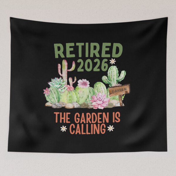 Item preview, Retired 2026 The Garden Is Calling Funny Retirement Gifts Mom Cactus Lover designed and sold by thebest-2studio.