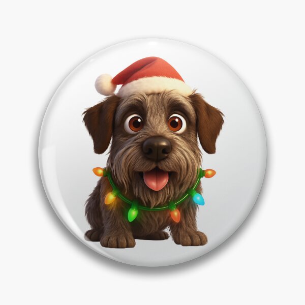 Item preview, Christmas German Wirehaired Pointer designed and sold by Sillytoe.