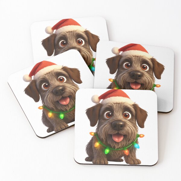 Item preview, Christmas German Wirehaired Pointer designed and sold by Sillytoe.