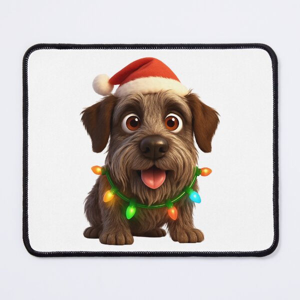 Item preview, Christmas German Wirehaired Pointer designed and sold by Sillytoe.