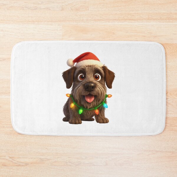 Item preview, Christmas German Wirehaired Pointer designed and sold by Sillytoe.