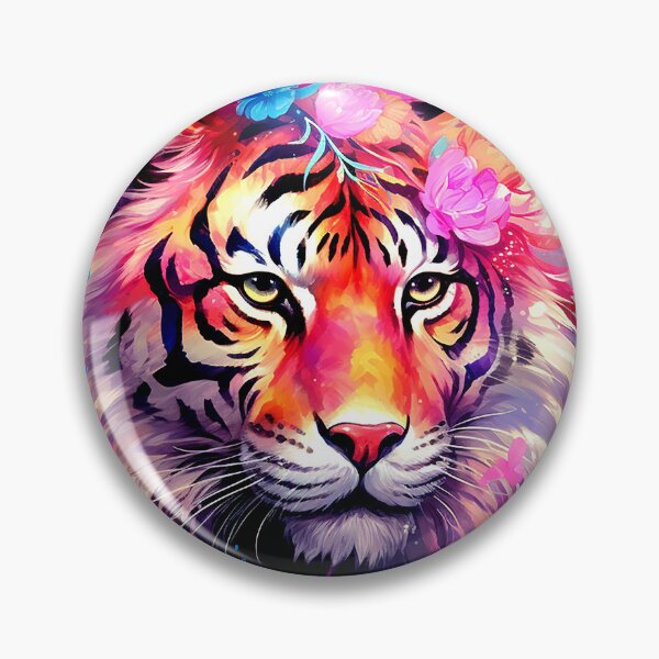Item preview, Fantasy Lion Face In Hot Pink Digital Art designed and sold by DEC02.