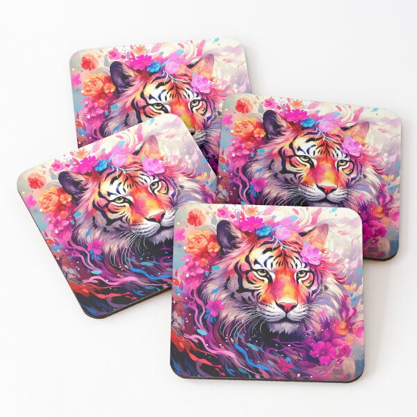 Item preview, Fantasy Lion Face In Hot Pink Digital Art designed and sold by DEC02.