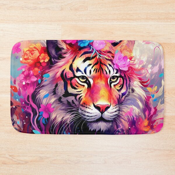 Item preview, Fantasy Lion Face In Hot Pink Digital Art designed and sold by DEC02.