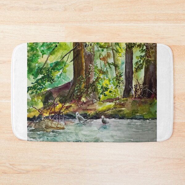 Item preview, Misty Hart Ski aWatercolor Forest designed and sold by Giuliaclimb.