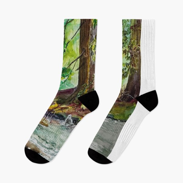 Item preview, Misty Hart Ski aWatercolor Forest designed and sold by Giuliaclimb.