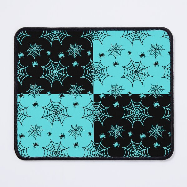 Item preview, Black and turquoise interchange web pattern designed and sold by serenebookworm.