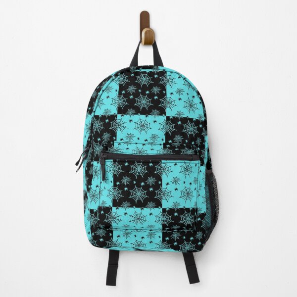 Item preview, Black and turquoise interchange web pattern designed and sold by serenebookworm.