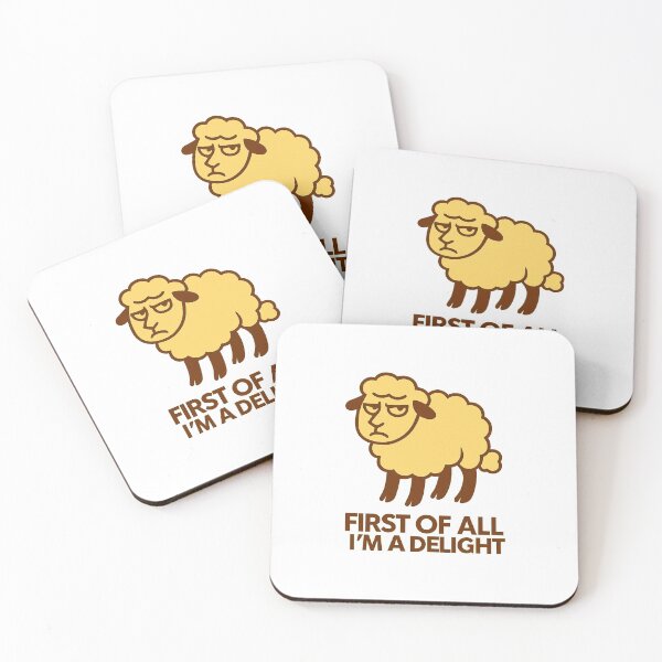 Item preview, First Of All I'm A Delight, Sarcastic Angry Sheep designed and sold by LuveraxArt.