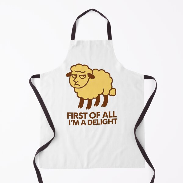 Item preview, First Of All I'm A Delight, Sarcastic Angry Sheep designed and sold by LuveraxArt.