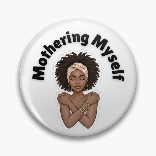Item preview, Mothering Myself – Black Woman Self Love Healing Sticker designed and sold by justgirlietingz.