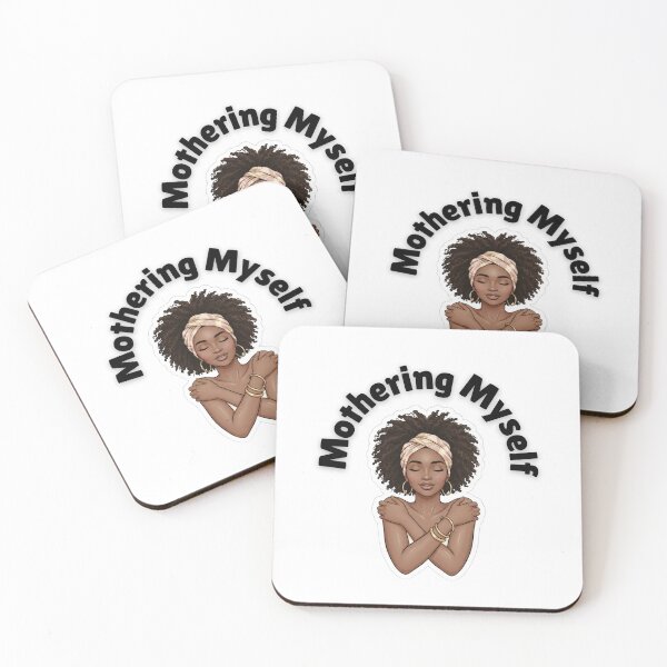 Item preview, Mothering Myself – Black Woman Self Love Healing Sticker designed and sold by justgirlietingz.