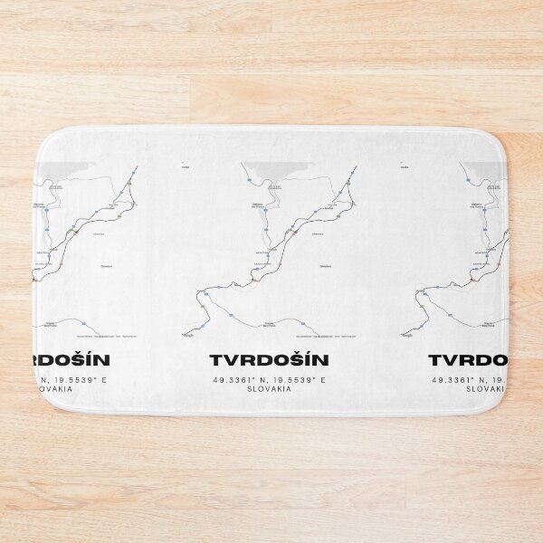 Item preview, Tvrdošín Slovakia Minimalist Map | Modern City Street Print designed and sold by RM-Journey.