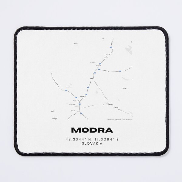 Item preview, Modra Slovakia Minimal Map Art | Modern Street Layout Design designed and sold by RM-Journey.