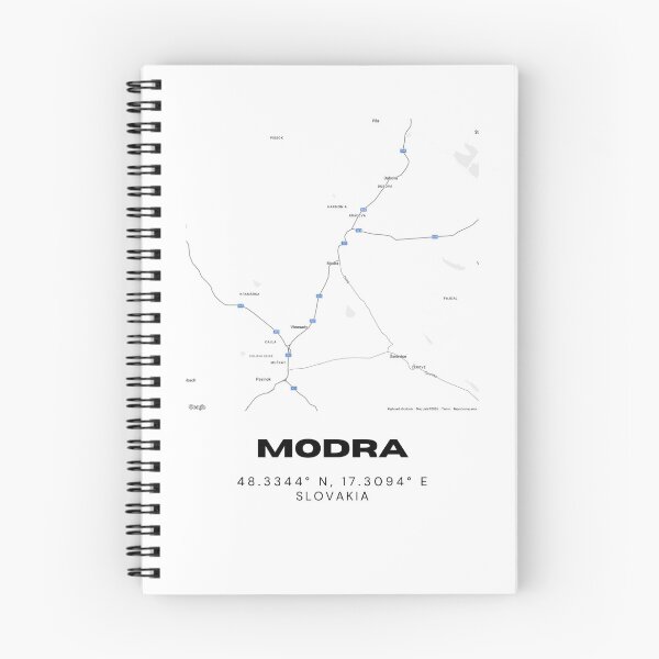 Item preview, Modra Slovakia Minimal Map Art | Modern Street Layout Design designed and sold by RM-Journey.