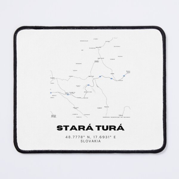 Item preview, Stará Turá Slovakia Minimal Map | Modern City Street Art designed and sold by RM-Journey.