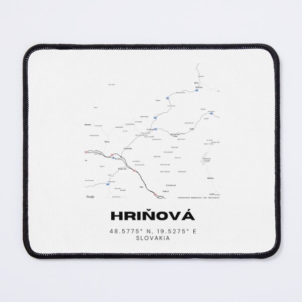 Item preview, Hriňová Slovakia Minimalist Map | Modern Street Layout Print designed and sold by RM-Journey.