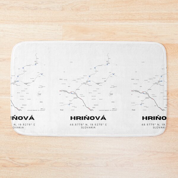 Item preview, Hriňová Slovakia Minimalist Map | Modern Street Layout Print designed and sold by RM-Journey.