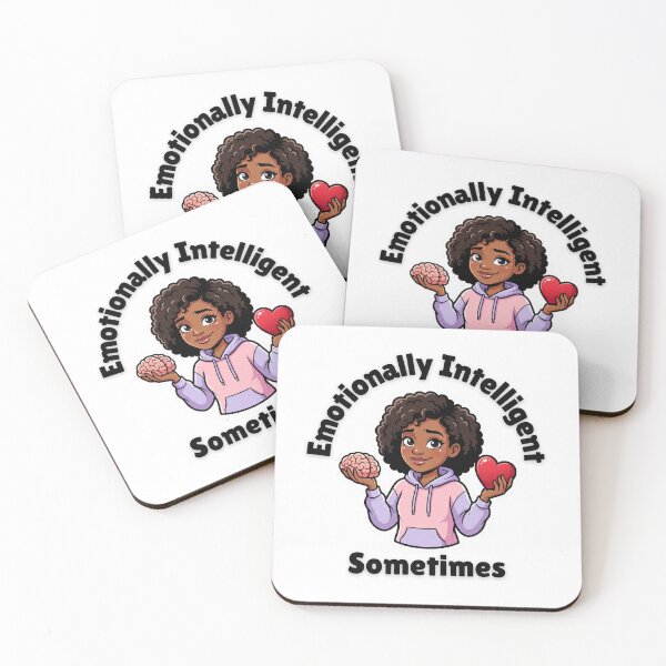 Item preview, Emotionally Intelligent. Sometimes. – Funny Self Aware Girl Sticker designed and sold by justgirlietingz.