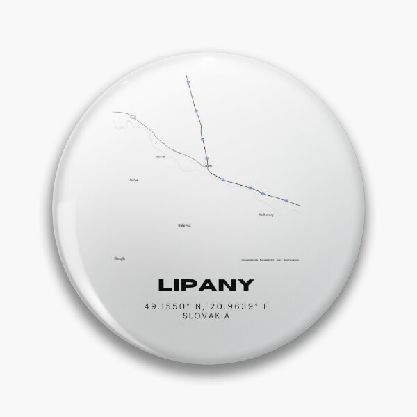Item preview, Lipany Slovakia Minimalist City Map | Modern Street Design designed and sold by RM-Journey.