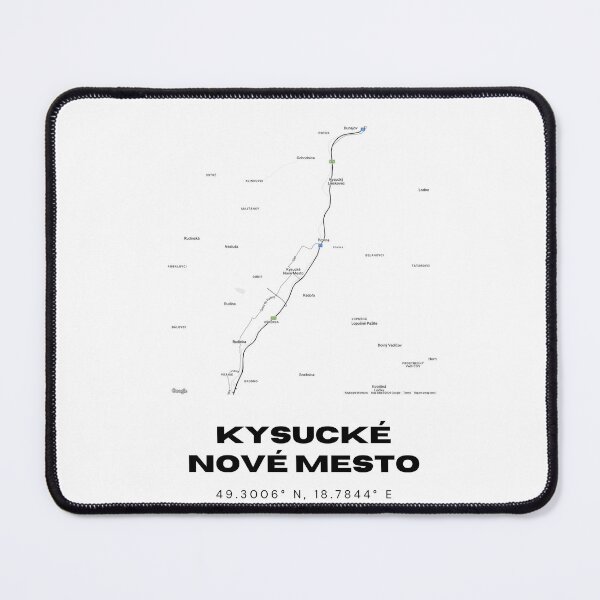 Item preview, Kysucké Nové Mesto Slovakia Minimalist Map | Modern City Print designed and sold by RM-Journey.