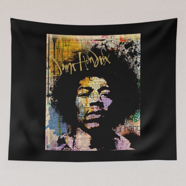 Item preview, ROCK ART  guitar legend  The Godd of guitar Jimii Hendrixx designed and sold by doodlestract.