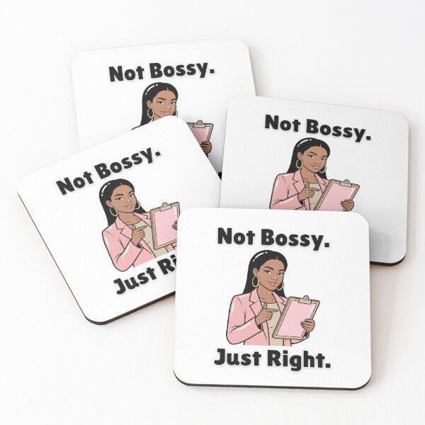 Item preview, Not Bossy. Just Right. – Confident Woman Feminist Sticker designed and sold by justgirlietingz.