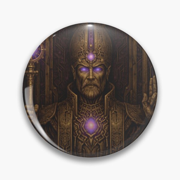 Item preview, The Hierophant Tarot Card (Violet-Mecha) designed and sold by TechsTrinkets.