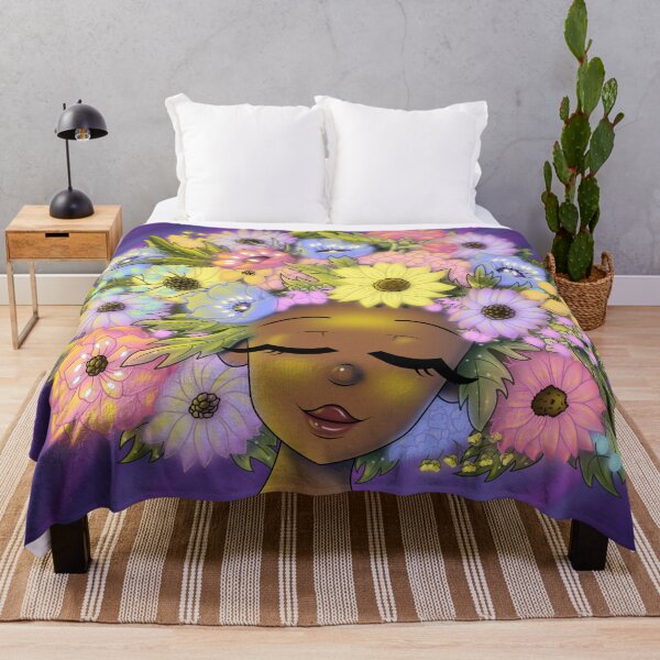 Item preview, African American Woman and Flower Hair with a Glow designed and sold by treasured-gift.