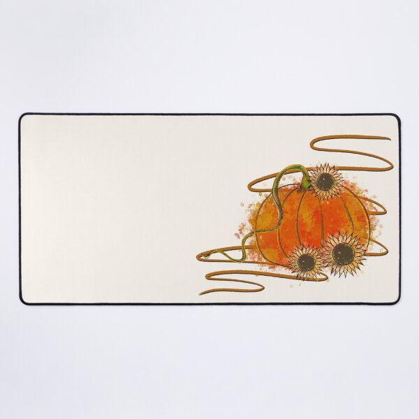 Item preview, Watercolor Pumpkin with Sunflowers - Autumn Harvest Illustration designed and sold by TheArtOfTreble.